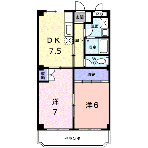 Planta 2DK de マリッチ柴田