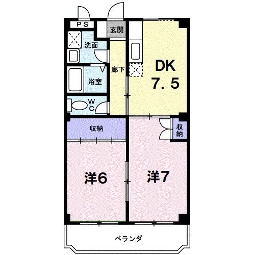 Planta 2DK de マリッチ柴田