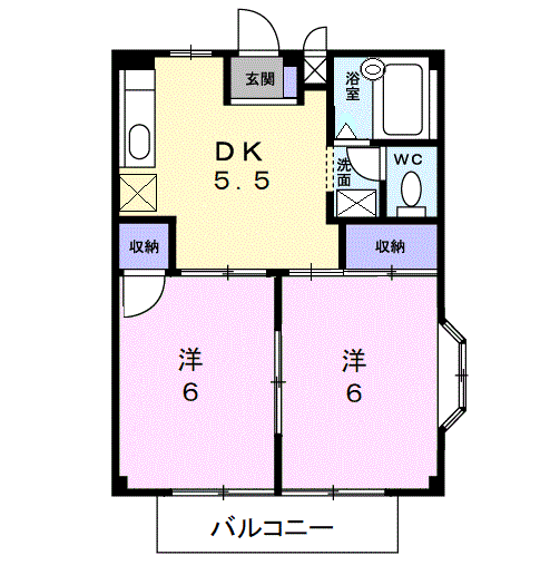 Planta 2DK de ミツイキタウラ