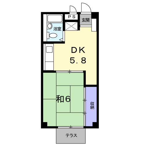 Planta 1DK de シャルマン若草