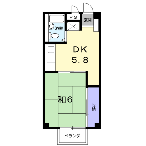 Planta 1DK de シャルマン若草