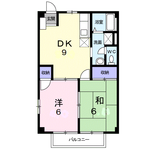 Planta 2DK de クレスト高見