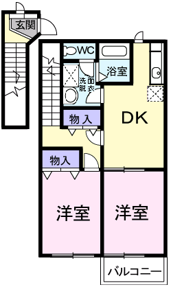 Planta 2DK de マノワールM’S(エムズ)