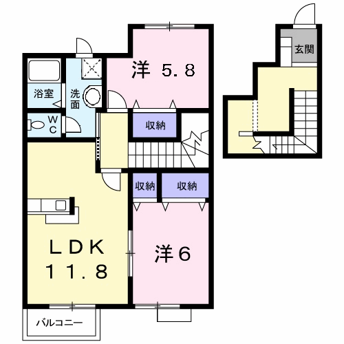 Planta 2LDK de リンム桜