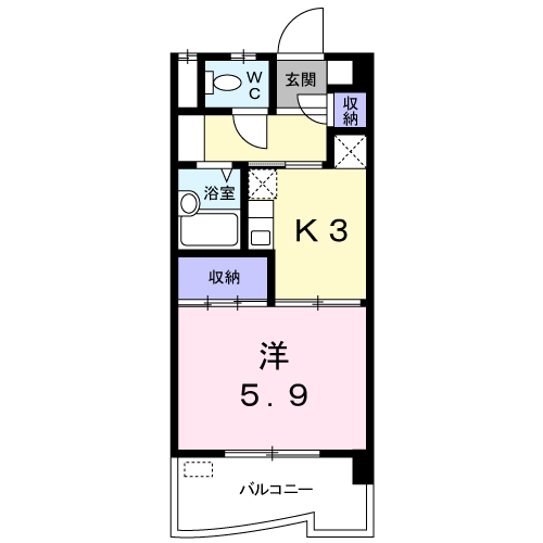 Planta 1K de ドミール本城
