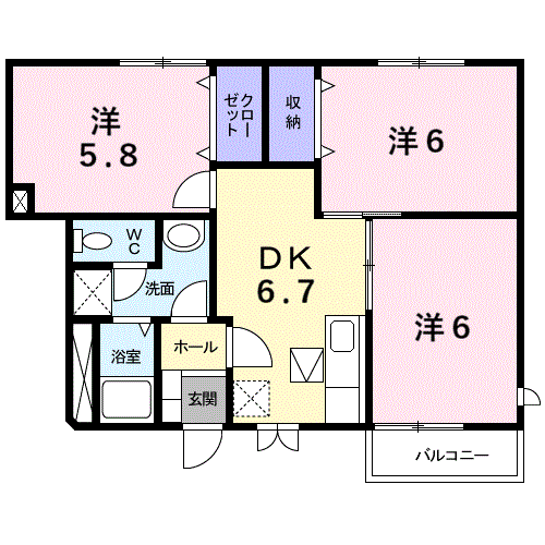 Planta 3DK de エバーグリーンⅡ