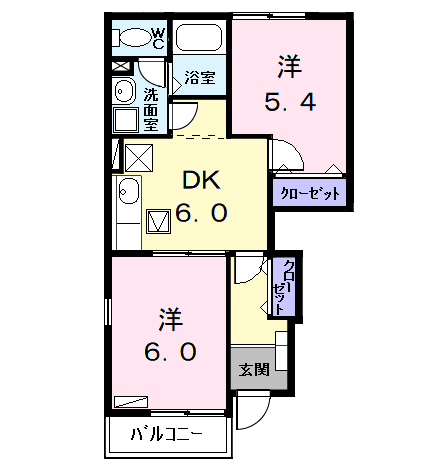 Planta 2DK de クレアール