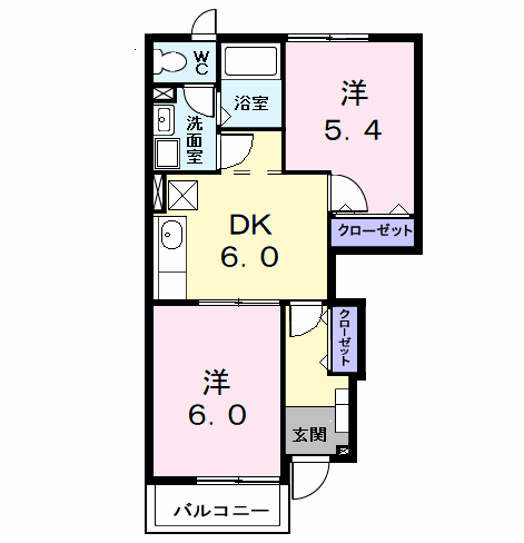 Planta 2DK de サザンウィンド　ＰａｒｔⅥ