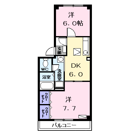 Planta 2DK de サニーガーデン