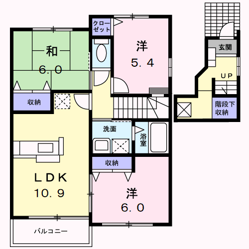 Planta 3LDK de ソレアード　Ｂ