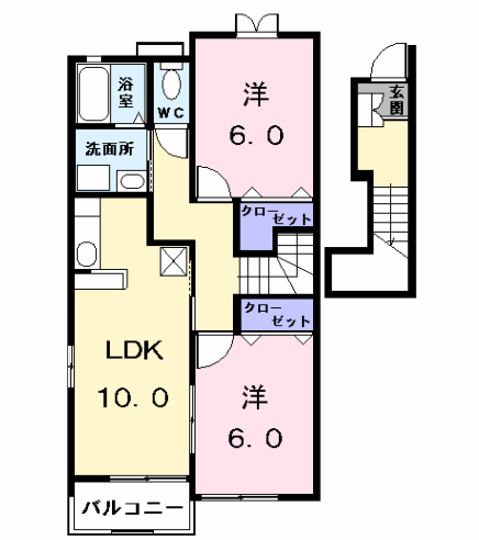 Planta 2LDK de エレガンスガーデン