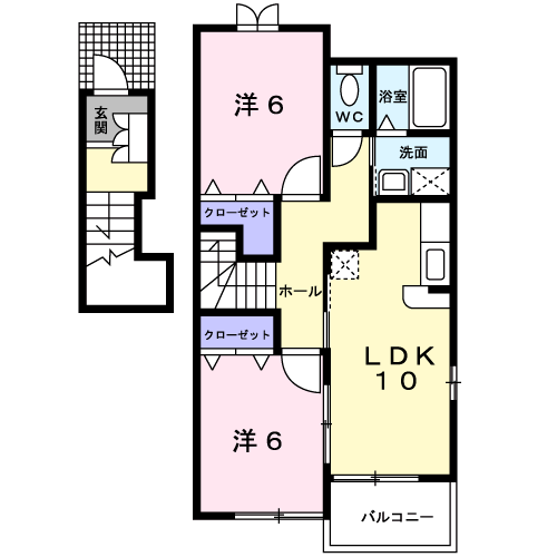 Planta 2LDK de ドルフ・サンフラワー　Ⅲ