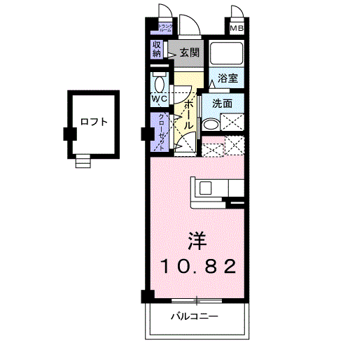 Planta do apartamento 1K — キートス湯山