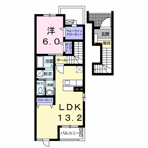 Planta 1LDK de ファイン　シーダー