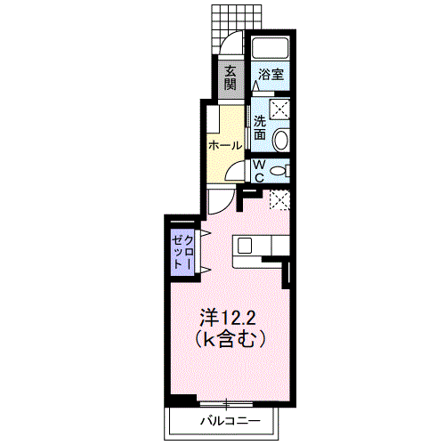 Planta do apartamento 1R — レジェンダリーＡ