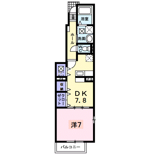 Planta 1DK de スプラウト大山