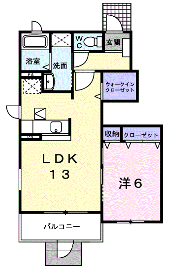 Planta 1LDK de プラチナプラザ