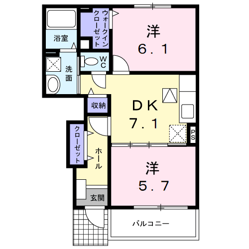 Planta 2DK de プラシードＢ