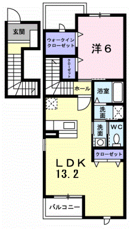 Planta 1LDK de ベルテール
