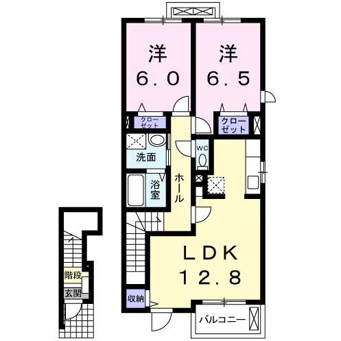 Planta 2LDK de ダノン　Ⅰ