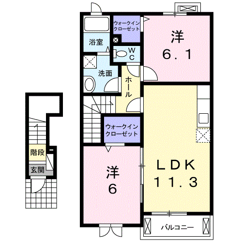 Planta 2LDK de シュティル・ライツ