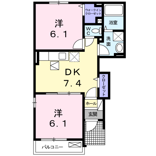 Planta 2DK de パーク・ノース