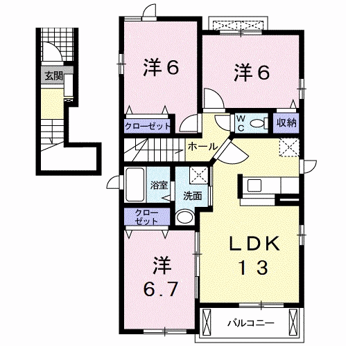 Planta 3LDK de フラワー