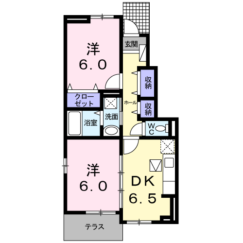 Planta 2DK de ネオコルソ