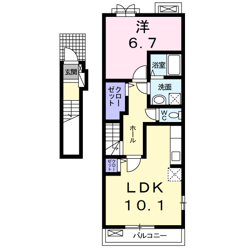 Planta 1LDK de ファイン