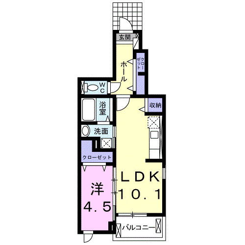 Planta 1LDK de アヤソフィヤ　Ⅲ