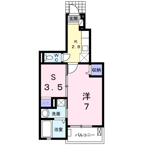 Planta 1SK de サンスピナ赤見Ⅰ