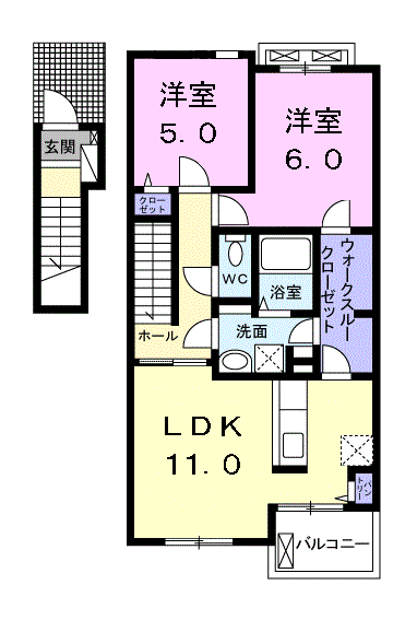 Planta 2LDK de エトワール　Ⅲ