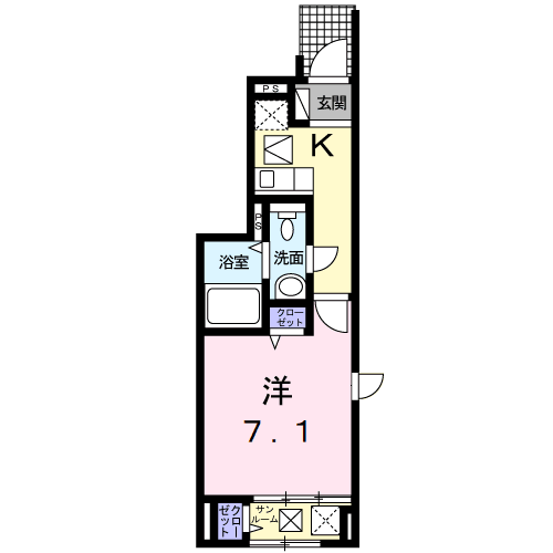 Planta 1K de エスポワール北山