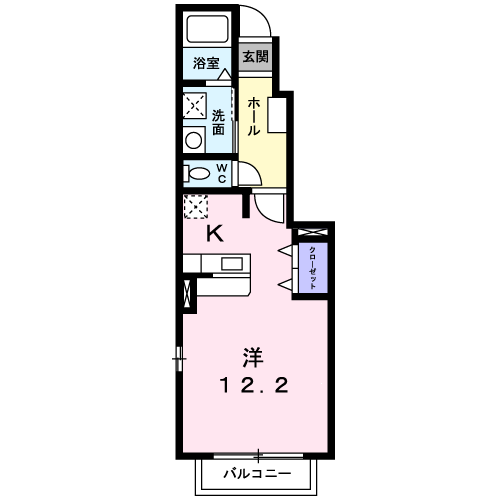 Planta 1R de ボヌール南牛川館