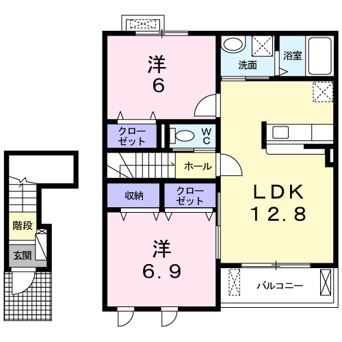 Planta 2LDK de ラフィーネ
