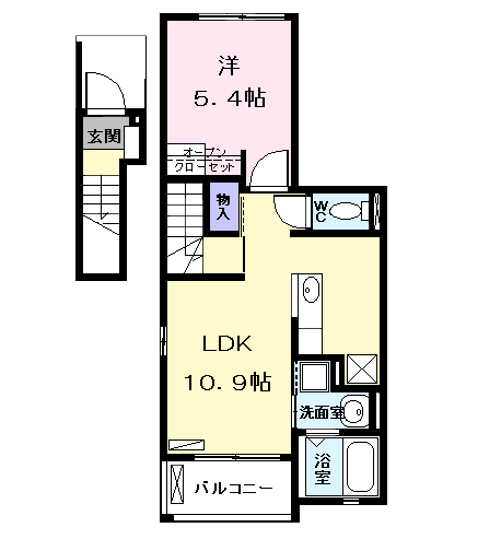 Planta 1LDK de サン・パラストＦ　Ⅲ