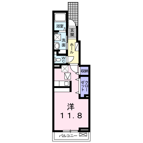 Planta 1R de ラメール　若王子　Ｂ