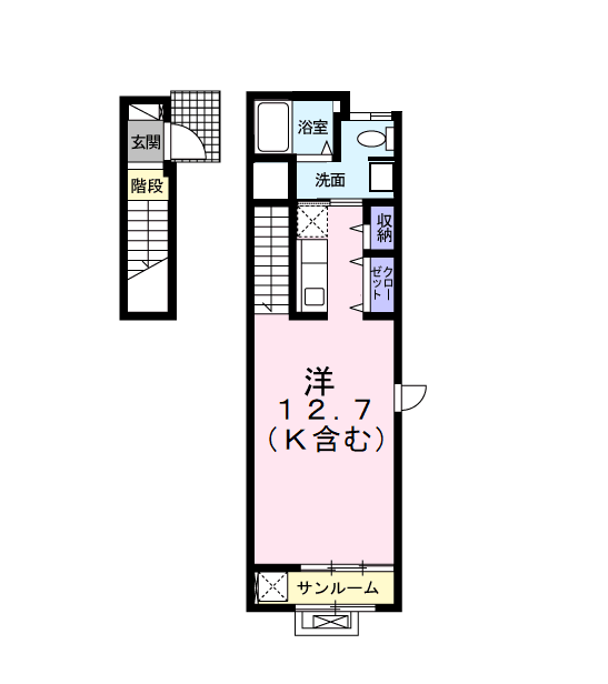 Planta 1R de アビタシオン柳戸東