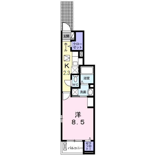 Planta 1K de Ｐａｒｋ　Ｓｉｄｅ　大久伝