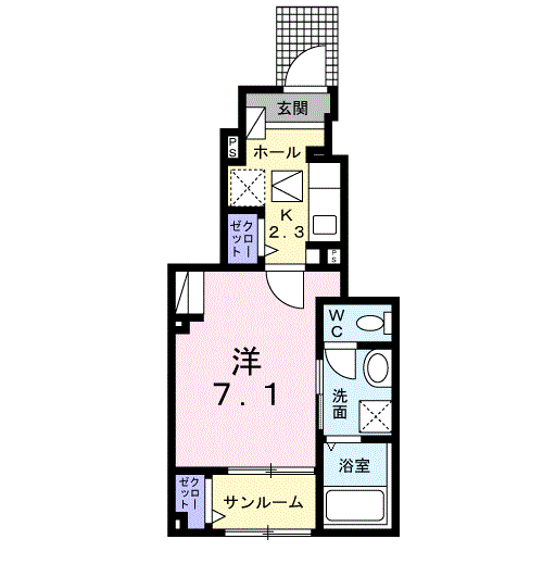 Planta 1K de ポポ