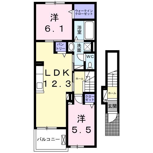 Planta 2LDK de サンシャイン　フラワー
