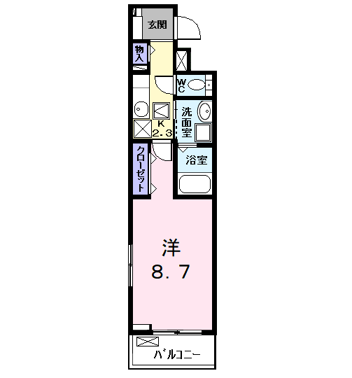 Planta 1K de カーサ大塩