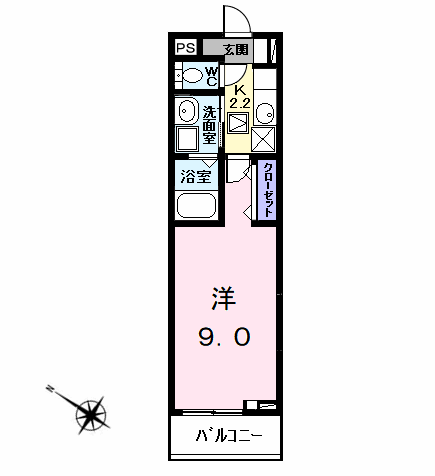 Planta 1K de シャルール伏屋