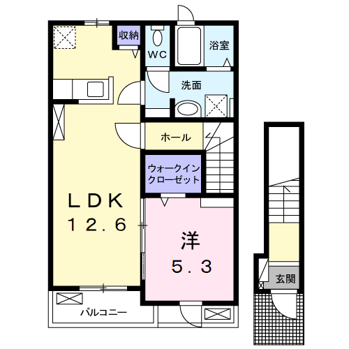 Planta 1LDK de ペルソナ
