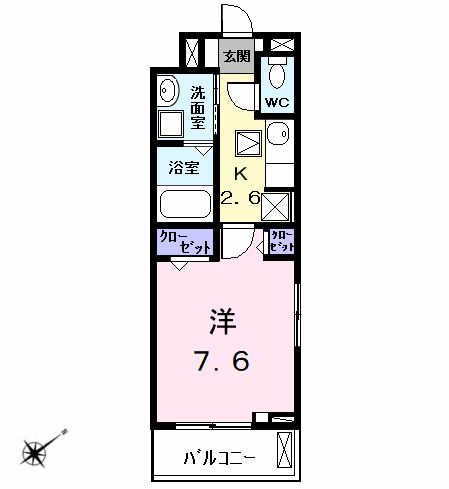Planta 1K de ザ　ルミナス　トキワ