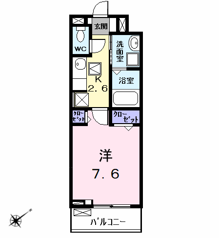 Planta 1K de ザ　ルミナス　トキワ