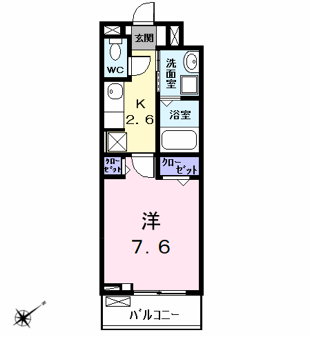 Planta 1K de ザ　ルミナス　トキワ