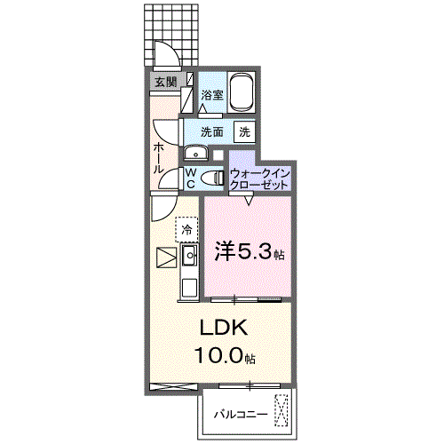 Planta 1LDK de モルゲングランツ
