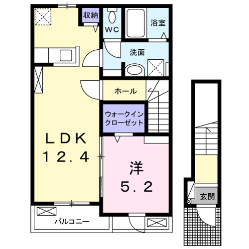 Planta 1LDK de フィグ新栄Ⅰ