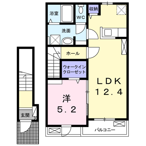 Planta 1LDK de フィグ新栄Ⅰ
